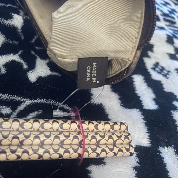 Coach Colorful Striped Pencil Case with pencils - Picture 8 of 12